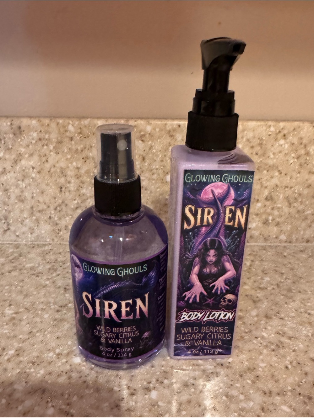 Glowing Ghouls Siren Body Spray & Lotion Set